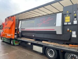 Amada Ensis 3015 AJ 3kw Fibre laser with LST 3015 Ensis loader supplied by JTES Ltd