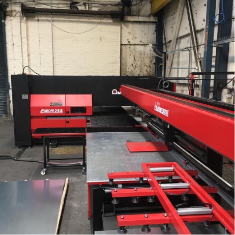 Amada Europe 258 punch with LKI MP250E automation supplied by JTES Ltd