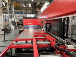 Amada LC2415 Alpha III laser with MP250 automation supplied by JTES Ltd