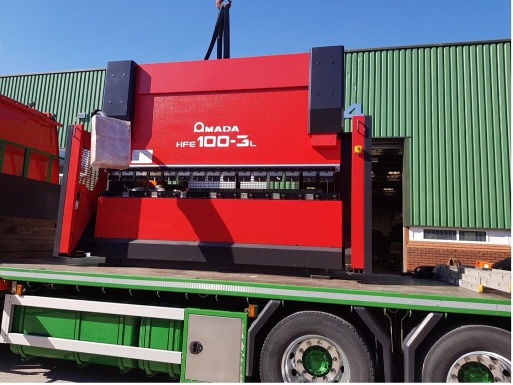 Amada HFE 100t 3m long stroke Pressbrake supplied by JTES Ltd