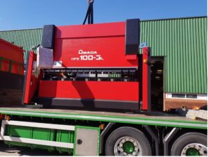 Amada HFE 100t 3m long stroke Pressbrake supplied by JTES Ltd