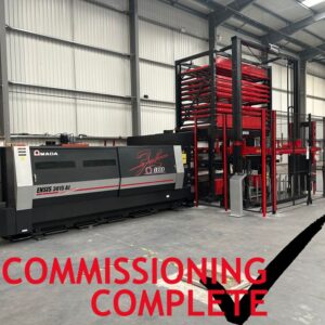 Amada Ensis 3015 AJ 6kw fibre laser with ASF 3015 EU supplied by JTES Ltd
