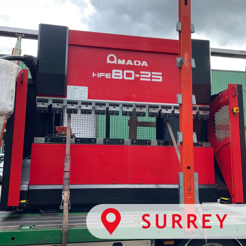 Amada HFE 8025 press brake supplied by JTES Ltd